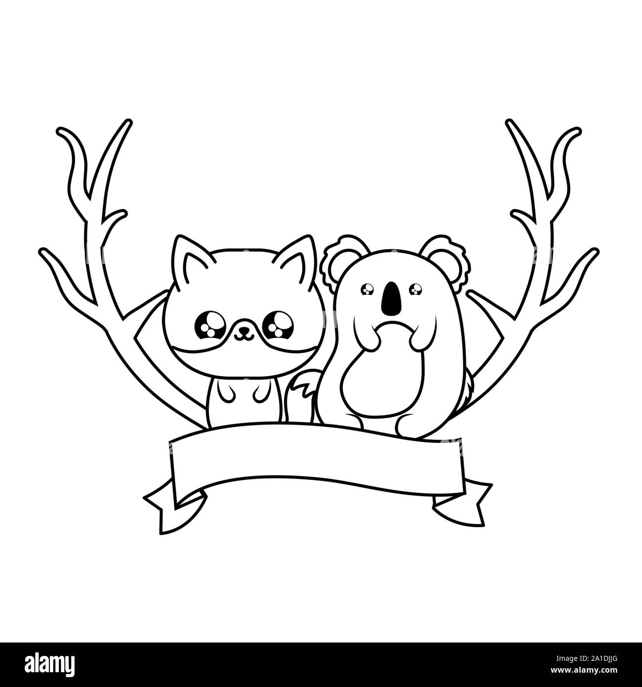 Cute Fox With Koala Baby Animals Kawaii Vector Illustration Design Stock Vector Image Art Alamy Cute Fox With Koala Baby Animals Kawaii Vector Illustration Design Stock Vector Image Art Alamy