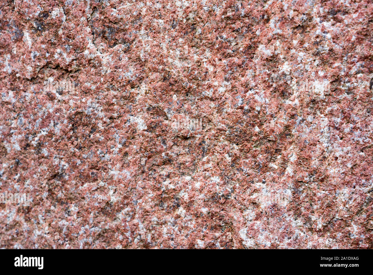 Granite containing much feldspar and quartz Stock Photo