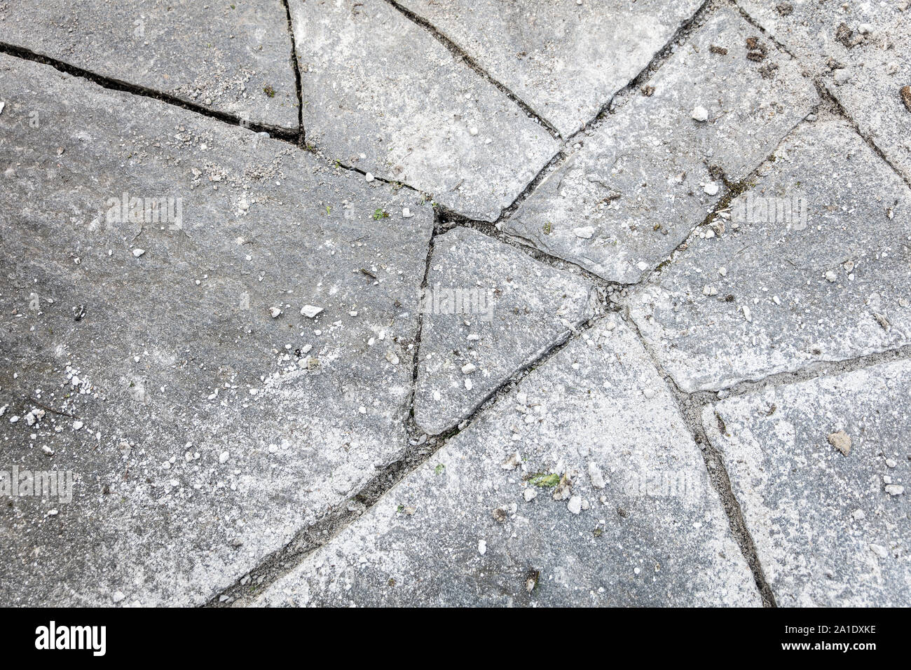 topview of flagstones that need to be grout Stock Photo Alamy