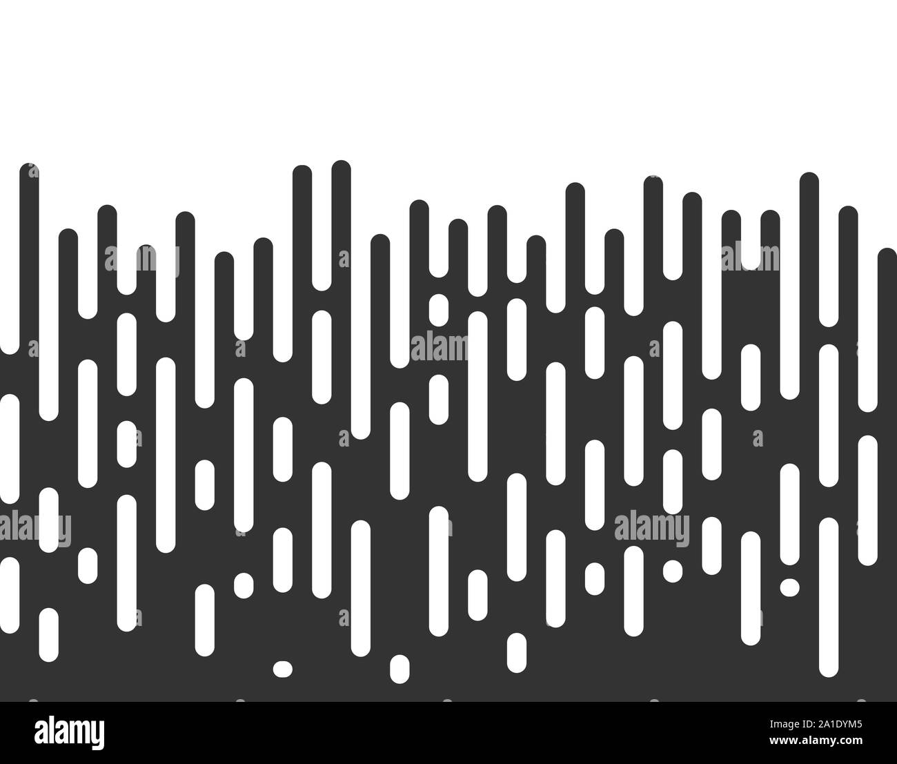 Halftone transition pattern background. Irregular rounded lines. Vector illustration. Stock Vector