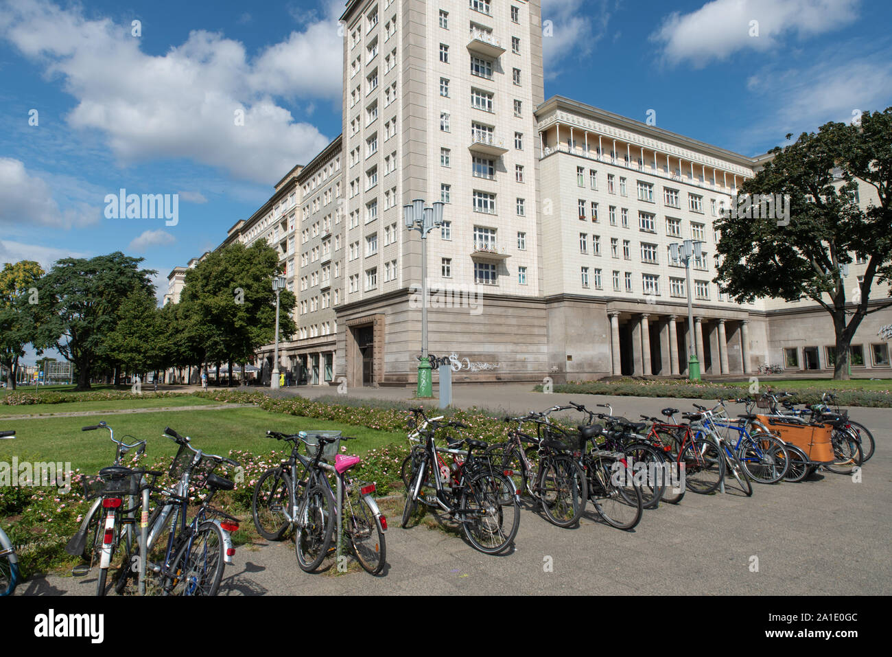 Frankfurter Tor, KarlMarx Allee, Berlin, Germany. KarlMarx Allee is the UNESCO
