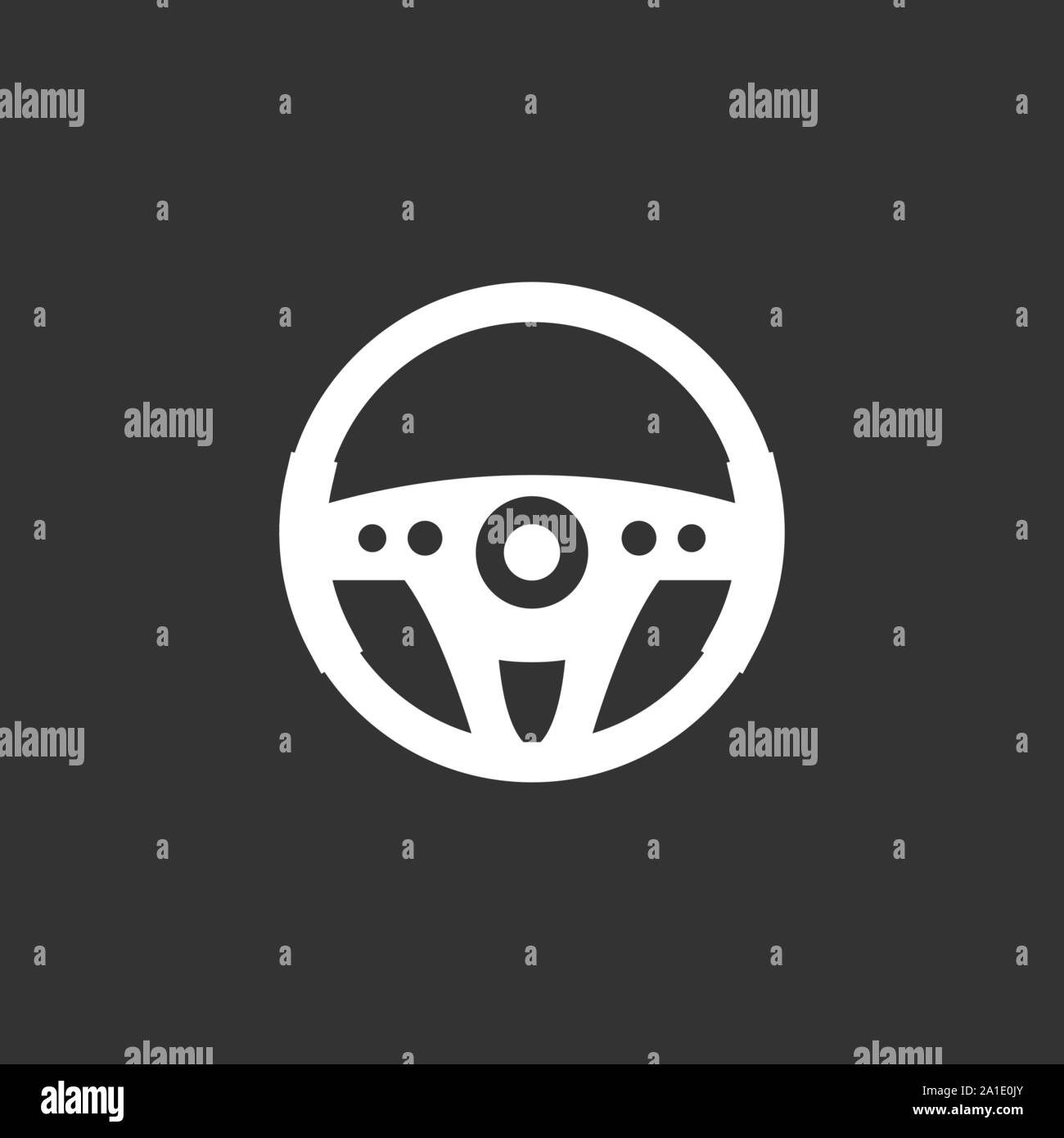Car steering wheel flat icon hi-res stock photography and images - Alamy