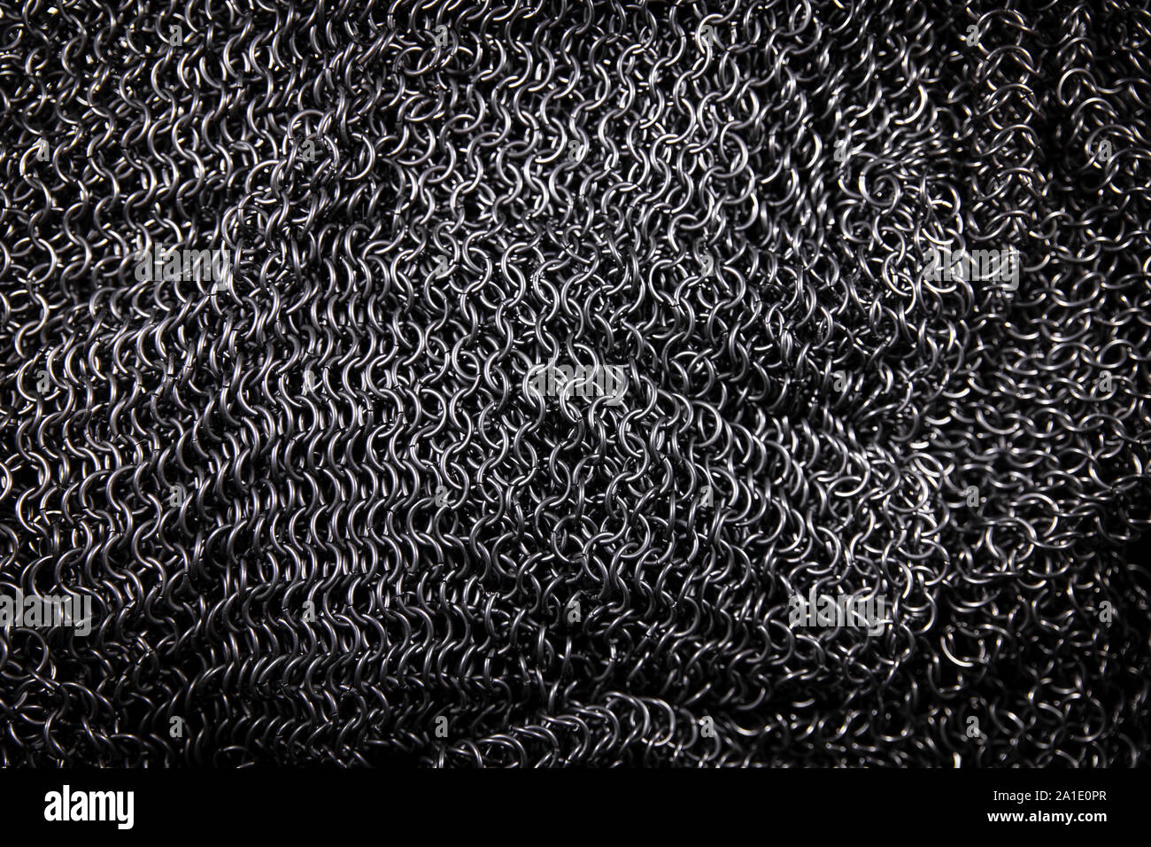 Chainmail or chain mail and Hauberk background for a medieval or middle