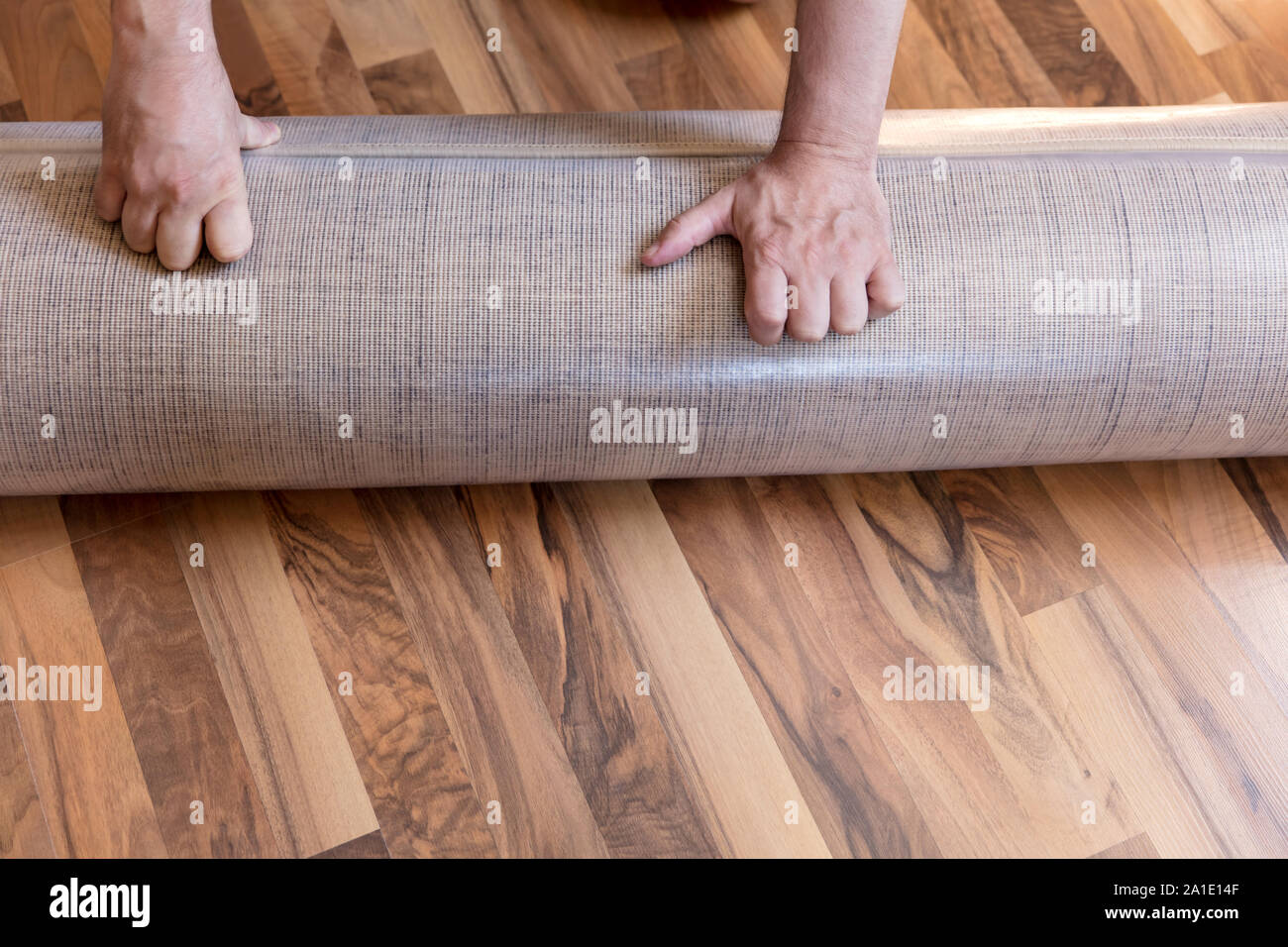Plastic Carpet Roll High Resolution Stock Photography And Images Alamy
