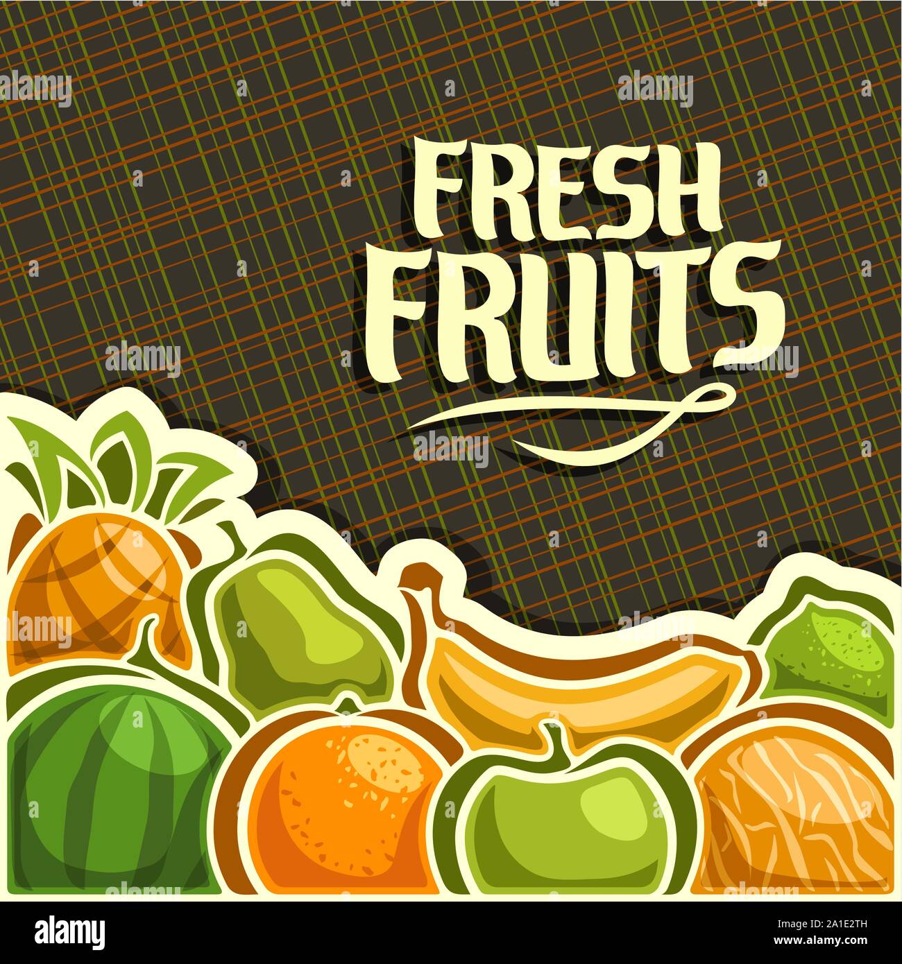 https://c8.alamy.com/comp/2A1E2TH/vector-poster-for-fresh-fruits-with-copy-space-cover-with-summer-fruit-mix-on-texture-pattern-layout-with-original-font-for-text-fresh-fruits-with-a-2A1E2TH.jpg