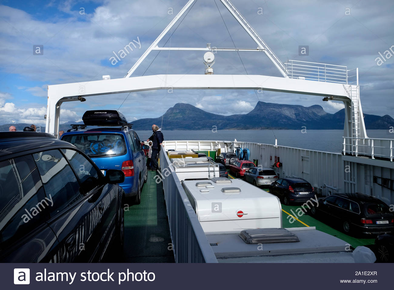Norway, Ferry from Bognes to Lodingen Stock Photo - Alamy