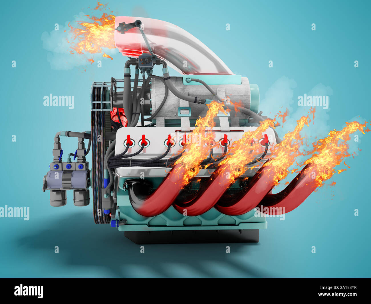 Car engine 3d hi-res stock photography and images - Alamy