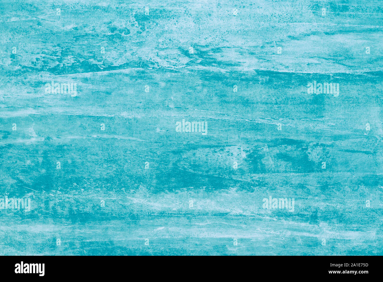Abstract turquoise pattern with paint stains. Green spots on canvas ...
