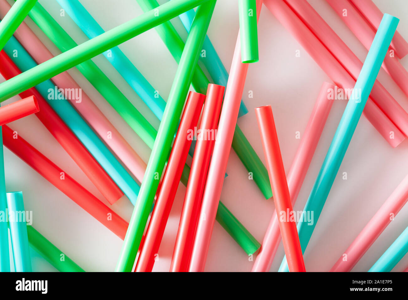 Single use plastic drinking straws Stock Photo Alamy