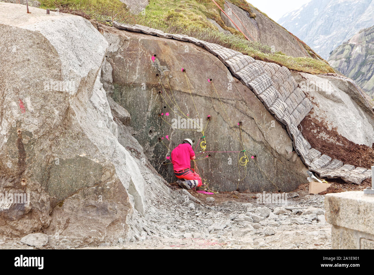 Rock blasting hi-res stock photography and images - Alamy