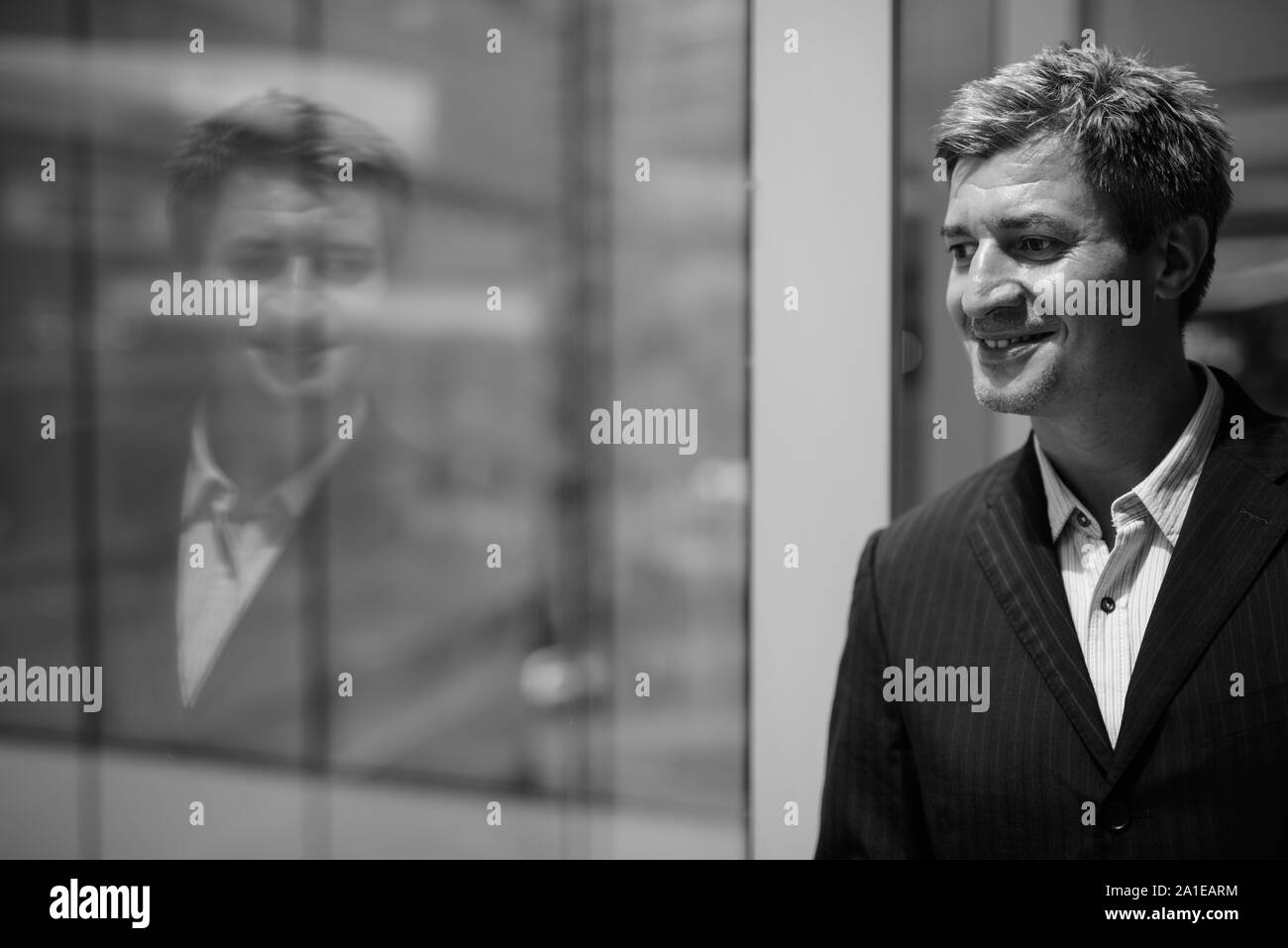 Businessman living his everyday life in Bangkok, Thailand Stock Photo