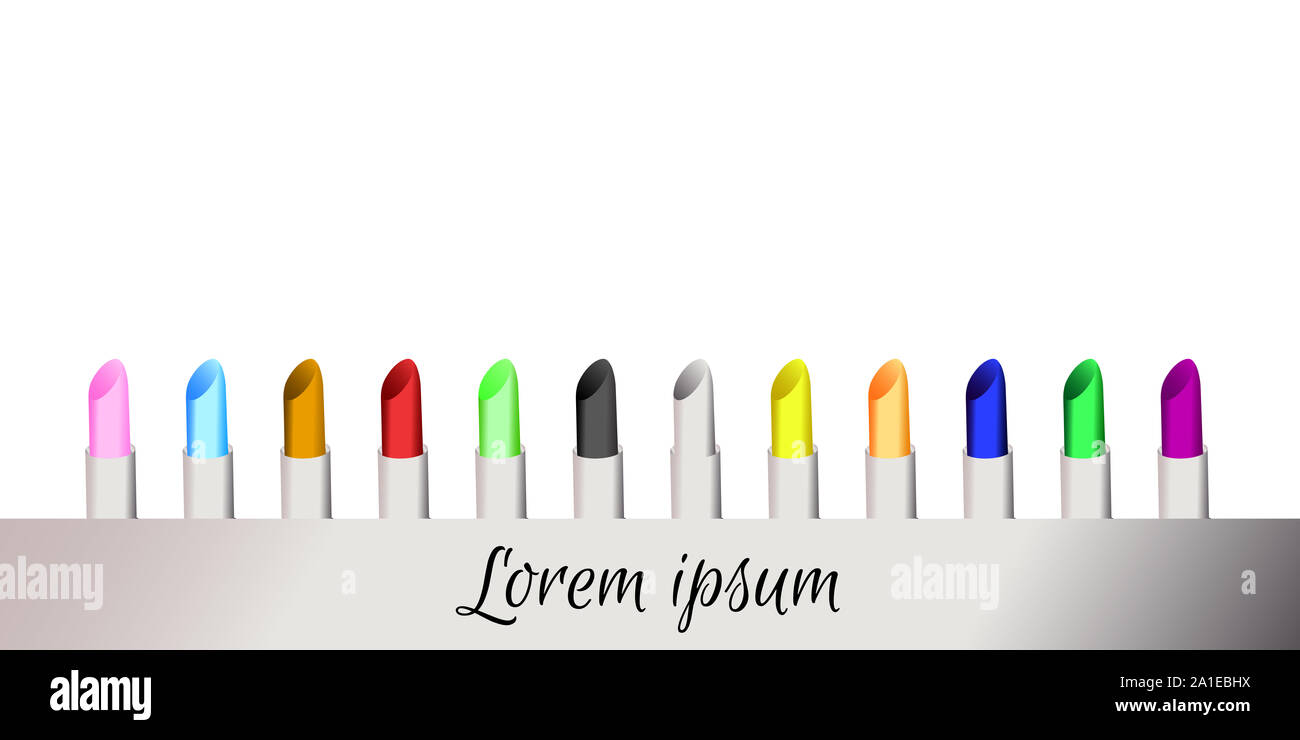 colorful lipstick set