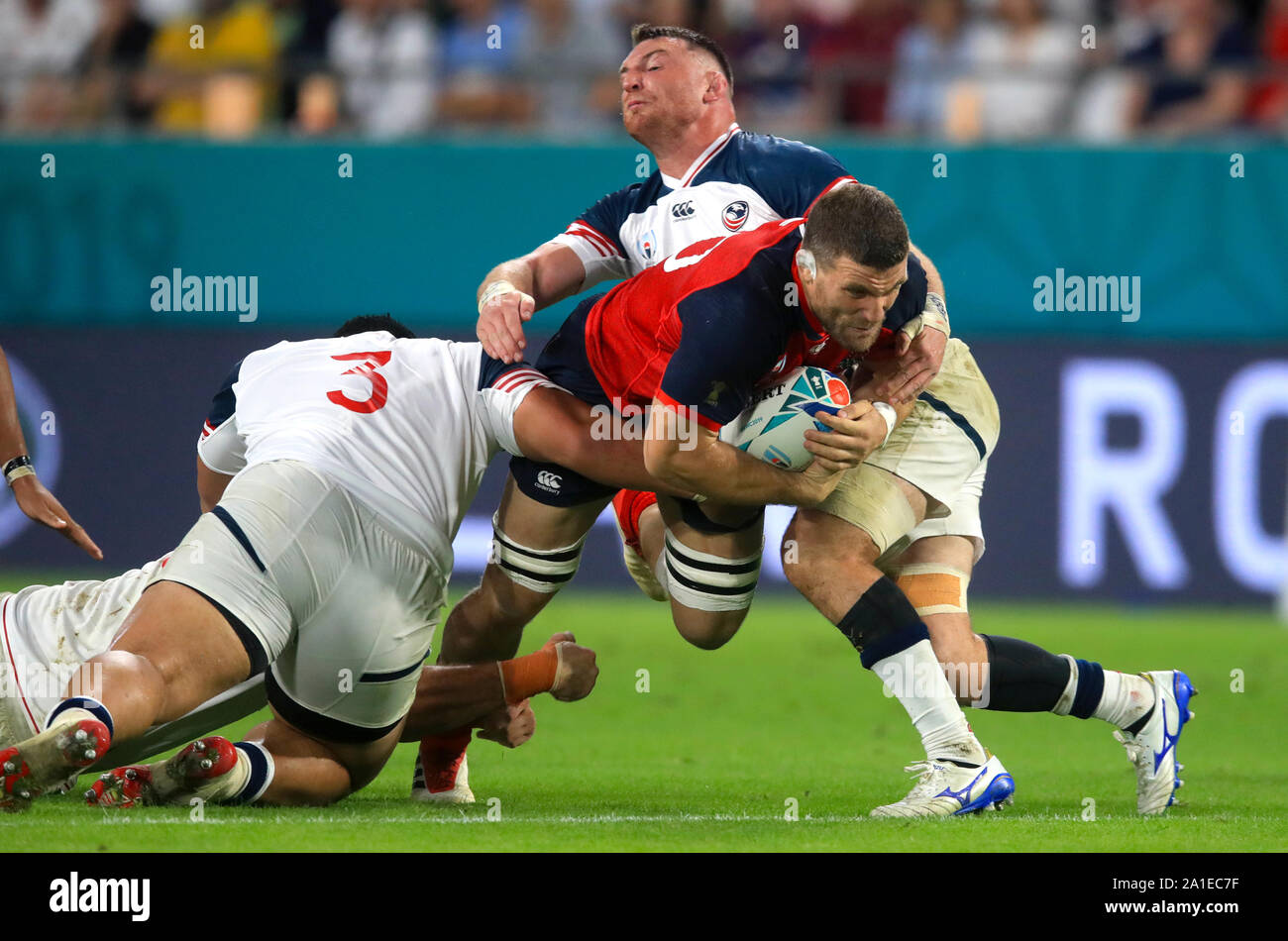 England's Mark Wilson in action during the 2019 Rugby World Cup match ...