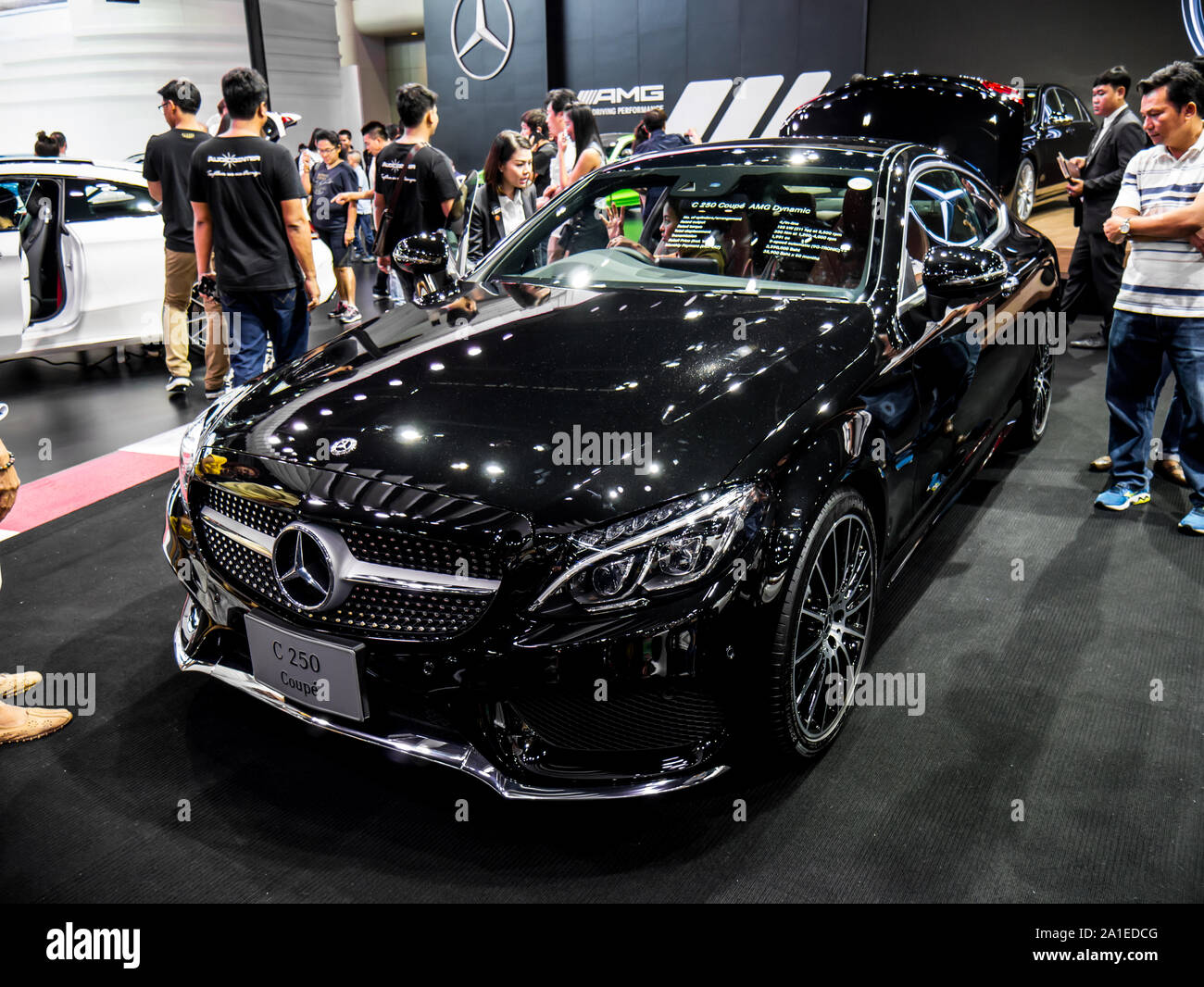Nonthaburi, THAILAND, December2017 : Mercedes Benz C250 on display in Motor Expo 2017 at Impact Arena exhibition Muangthong Thani in Thailand. Stock Photo