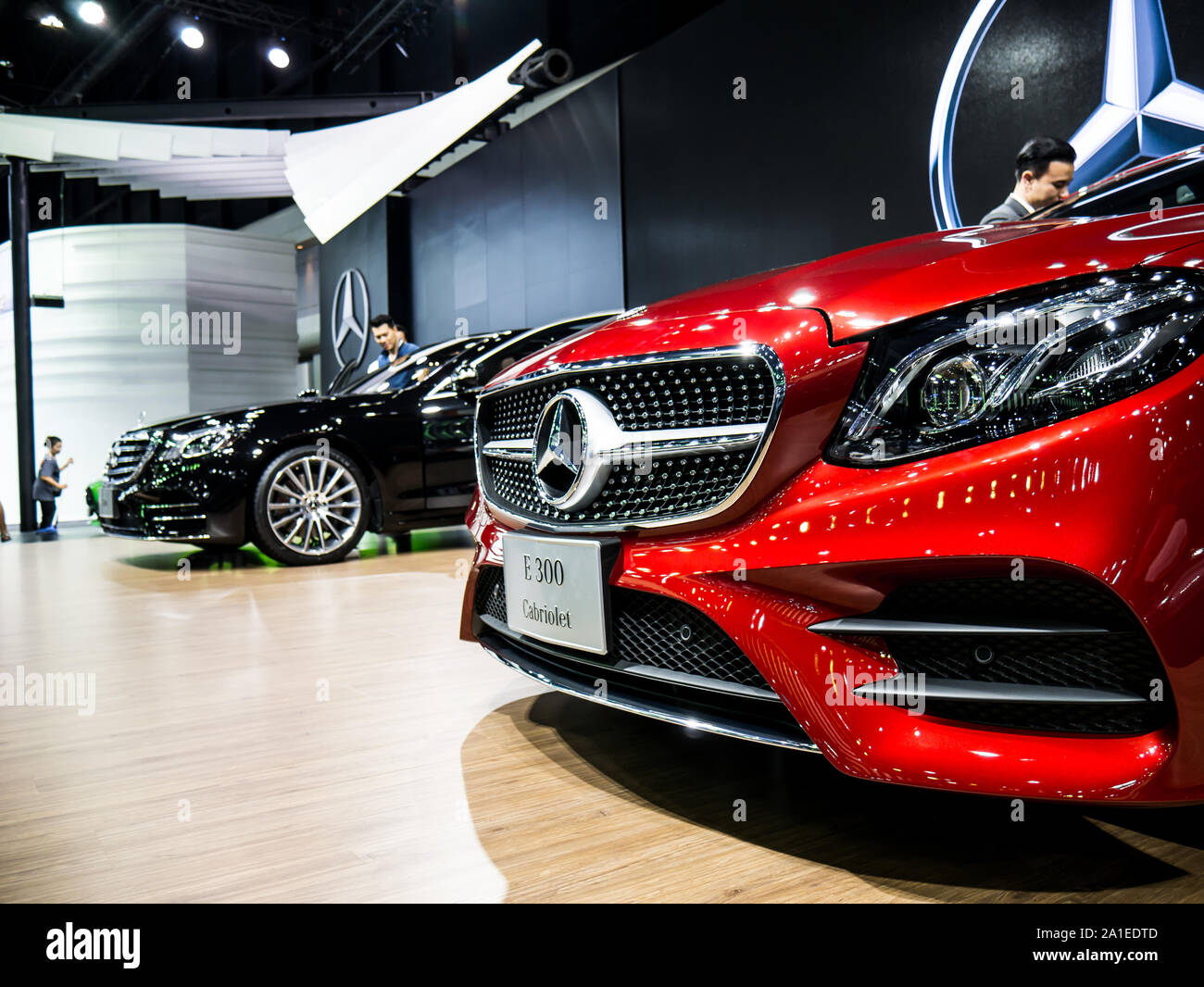 Nonthaburi, THAILAND, December2017 : Mercedes Benz E300 on display in Motor Expo 2017 at Impact Arena exhibition Muangthong Thani in Thailand. Stock Photo