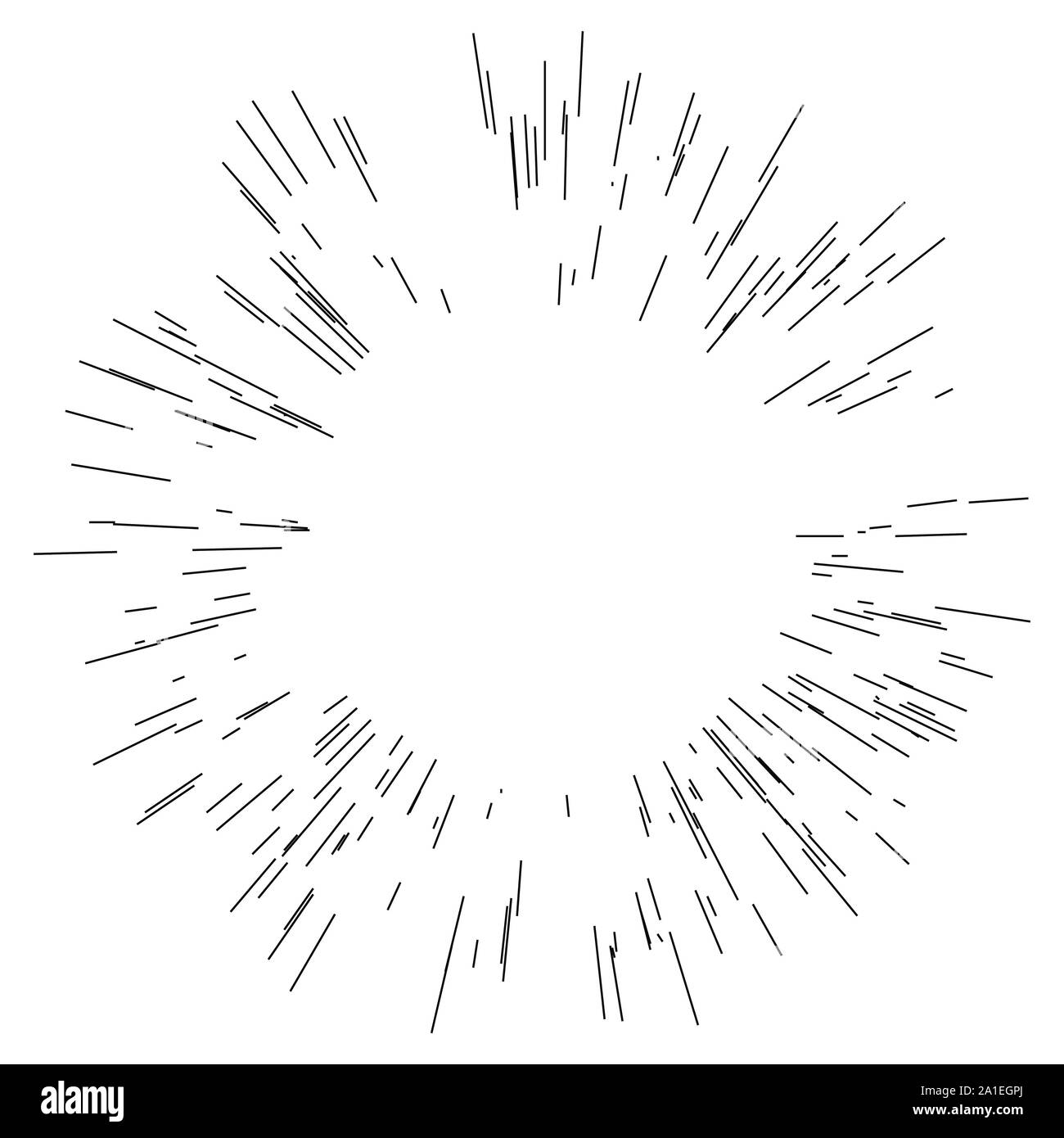 Radial   Radiating Lines Burst, Explosion, Blast Effect Stock Vector 