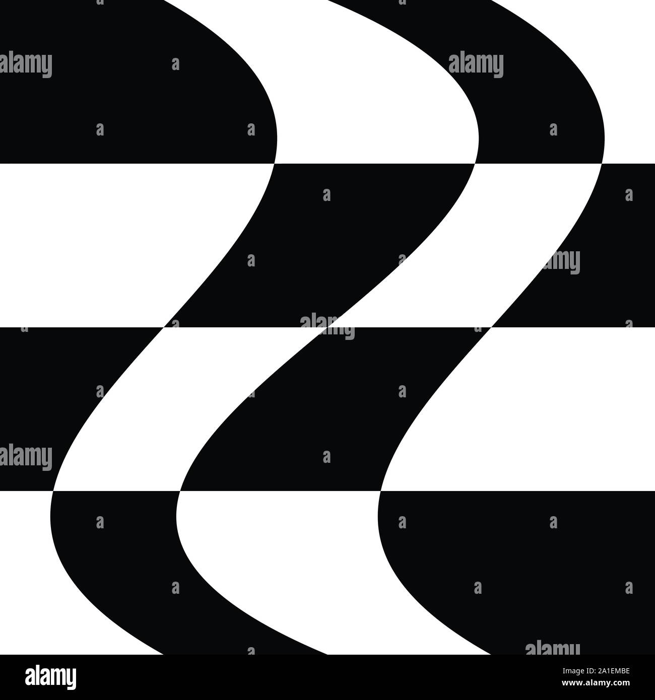 Chess Pattern Ripple Oscillation, ripple, squeeze warp. Curve, camber element. Wavy, waving ...