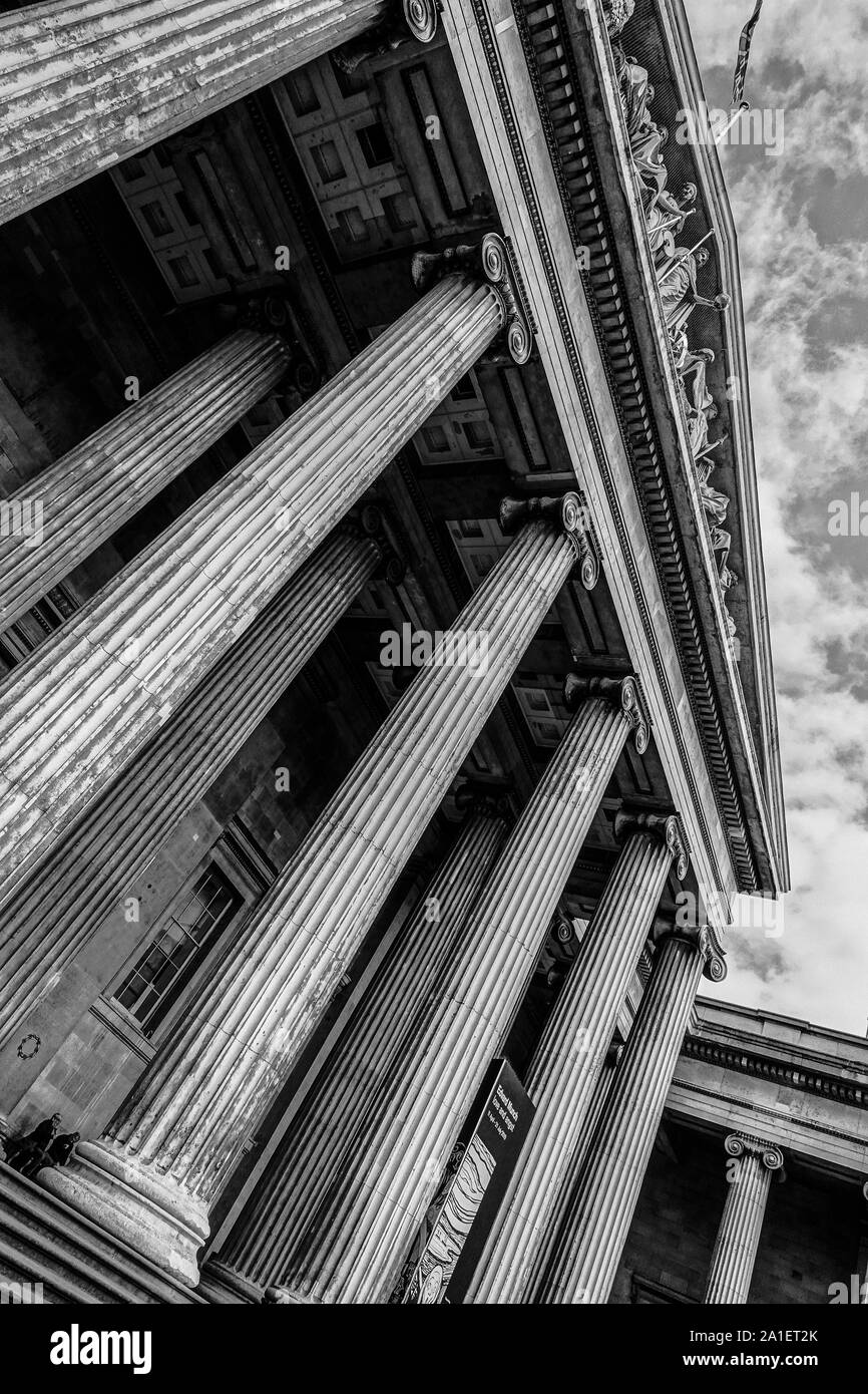 British Museum, Portico, Columns, London, UK Stock Photo Alamy