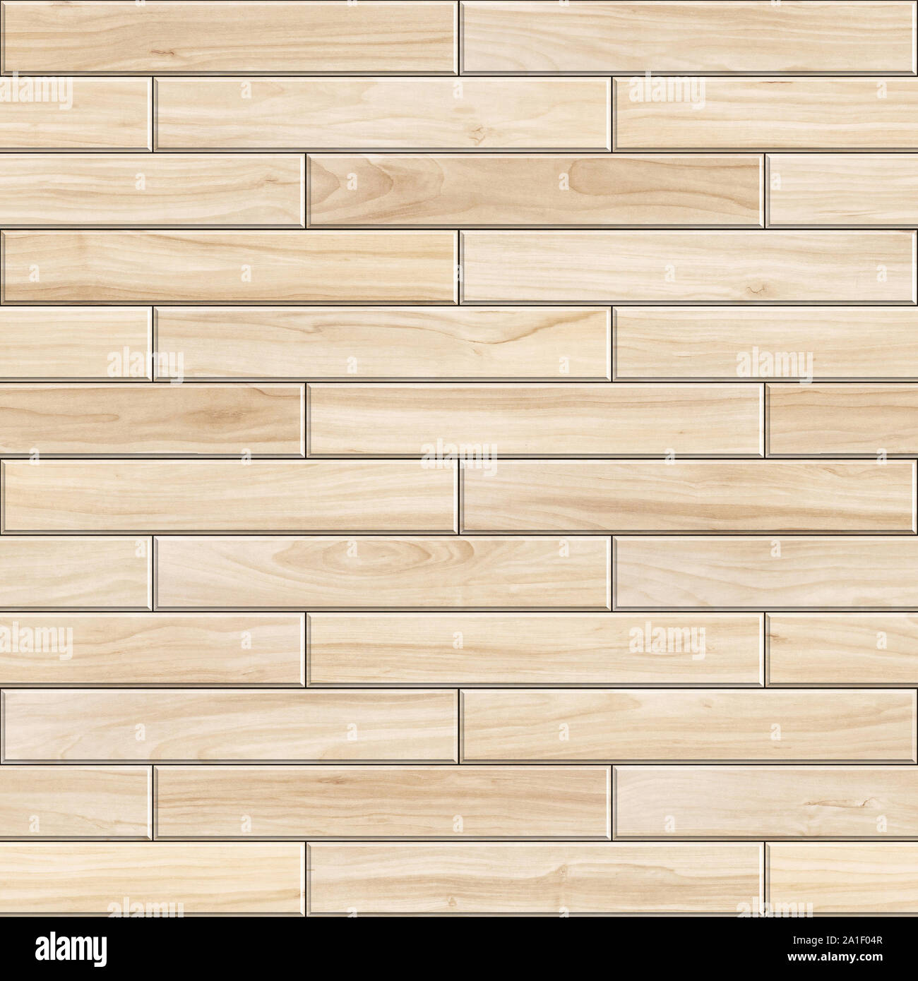 Seamless texture of striped wooden parquet. High resolution pattern of light wood Stock Photo