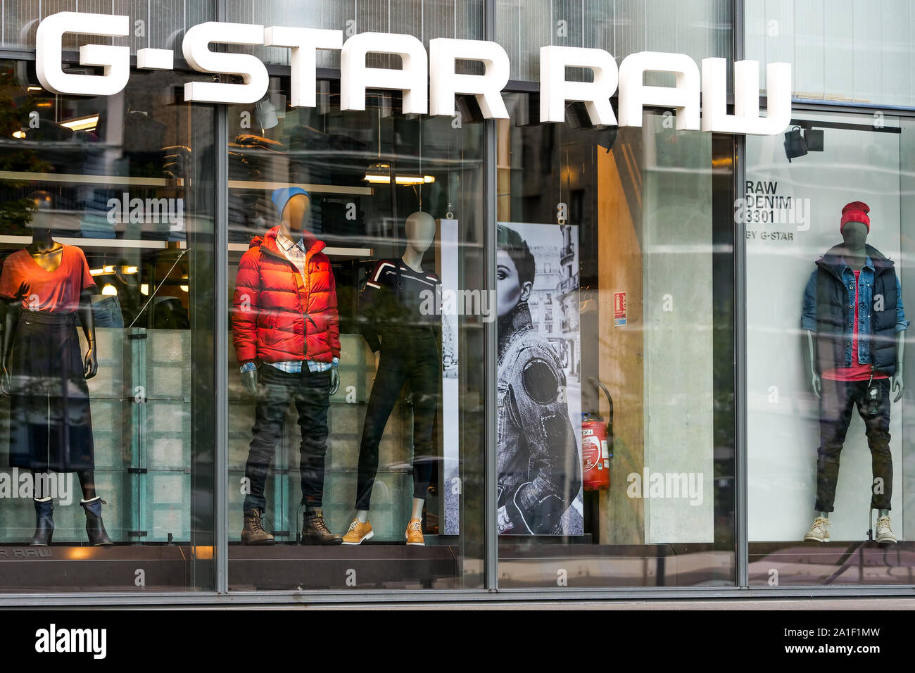 G-Star Raw fashion shop, Confluence commercial center, Confluence district,  Lyon, France Stock Photo - Alamy