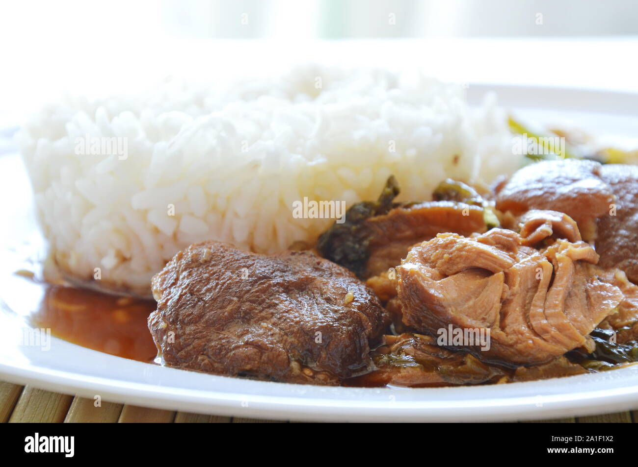 Stew Pork Rice Stewed pork leg pickled hi-res stock photography and images - Alamy