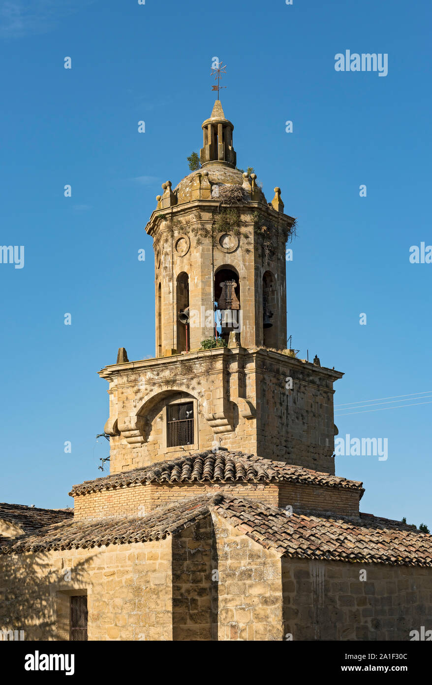 Church of the Crucifix (Iglesia del Crucifijo), Puente La Reina – Gares, Navarre, Spain Stock Photo