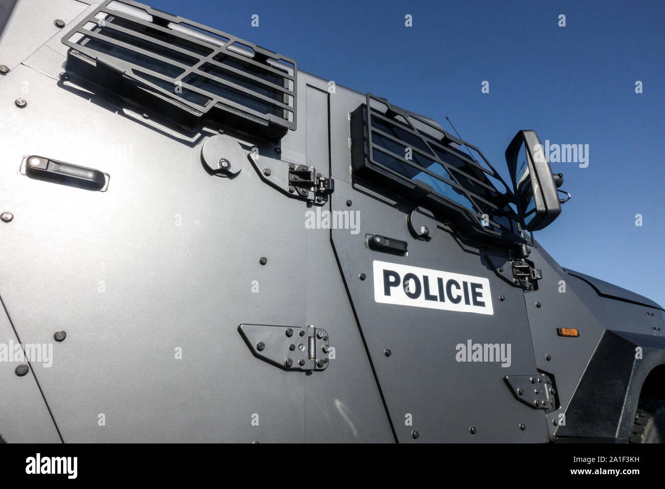 Tatra T-Kat armored vehicle for Czech Police Stock Photo