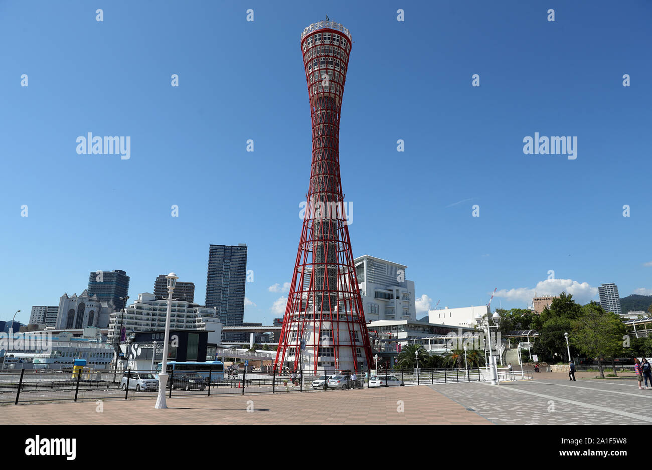 Port of Kobe Tower Stock Photo Alamy