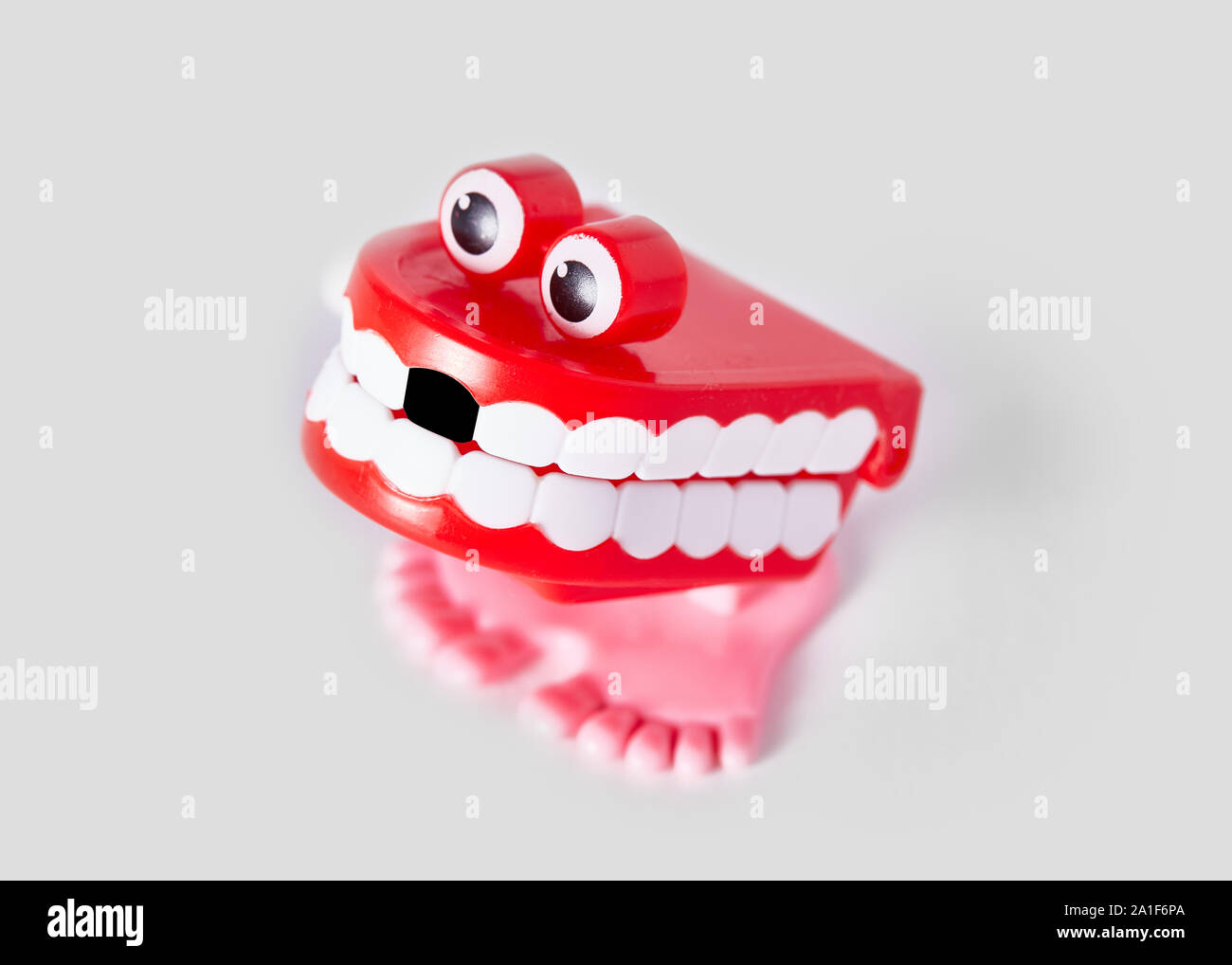 Chattering teeth toy Stock Photo
