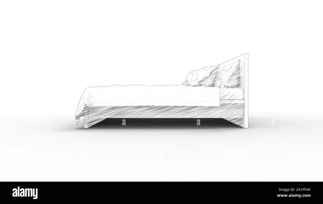 Unmade bed isolated Cut Out Stock Images \u0026 Pictures - Alamy, image size:1300x821