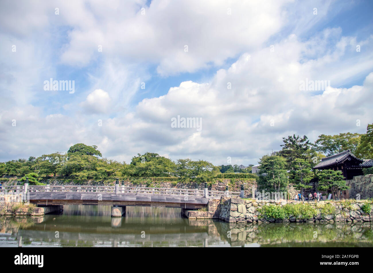 Bridge Of Himeji Castle At Himeji Japan 2016 Stock Photo Alamy