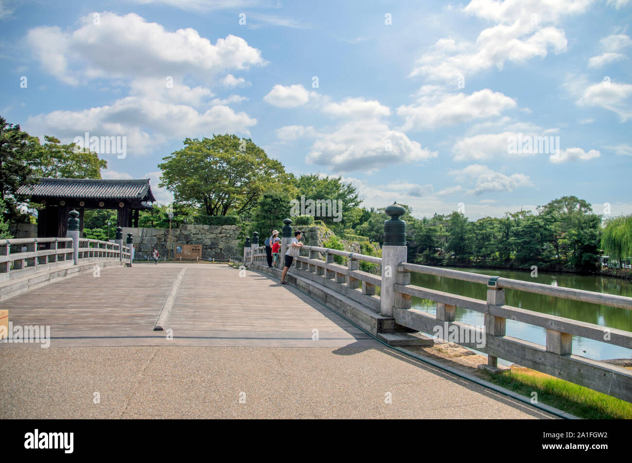 Bridge Of Himeji Castle At Himeji Japan 2016 Stock Photo Alamy
