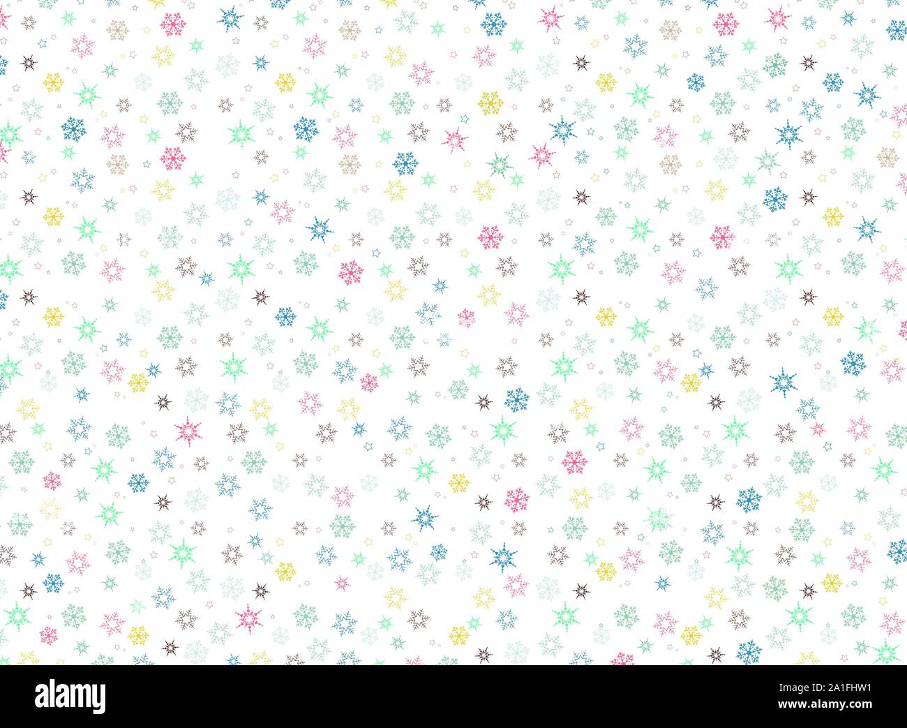 Abstract colorful snowflake of minimal decoration background. You can use for poster, artwork, template design. illustration vector eps10 Stock Vector