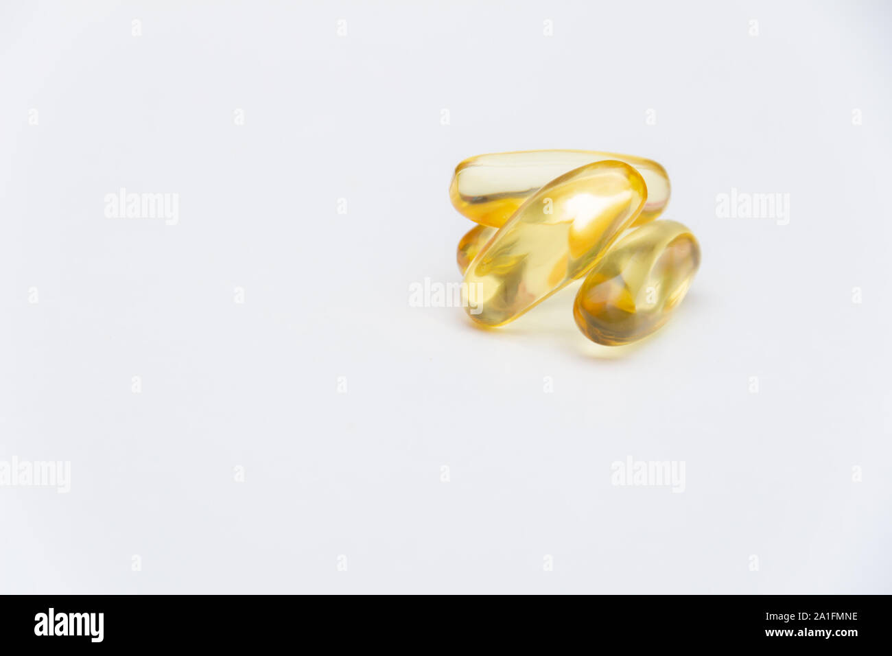 Omega 3 pills isolated on white Stock Photo Alamy