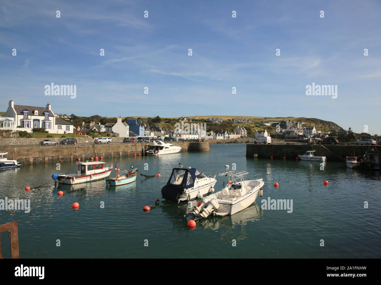 The harbour at Portpatrick, Dumfries and Galloway, Scotland, UK. Stock Photo