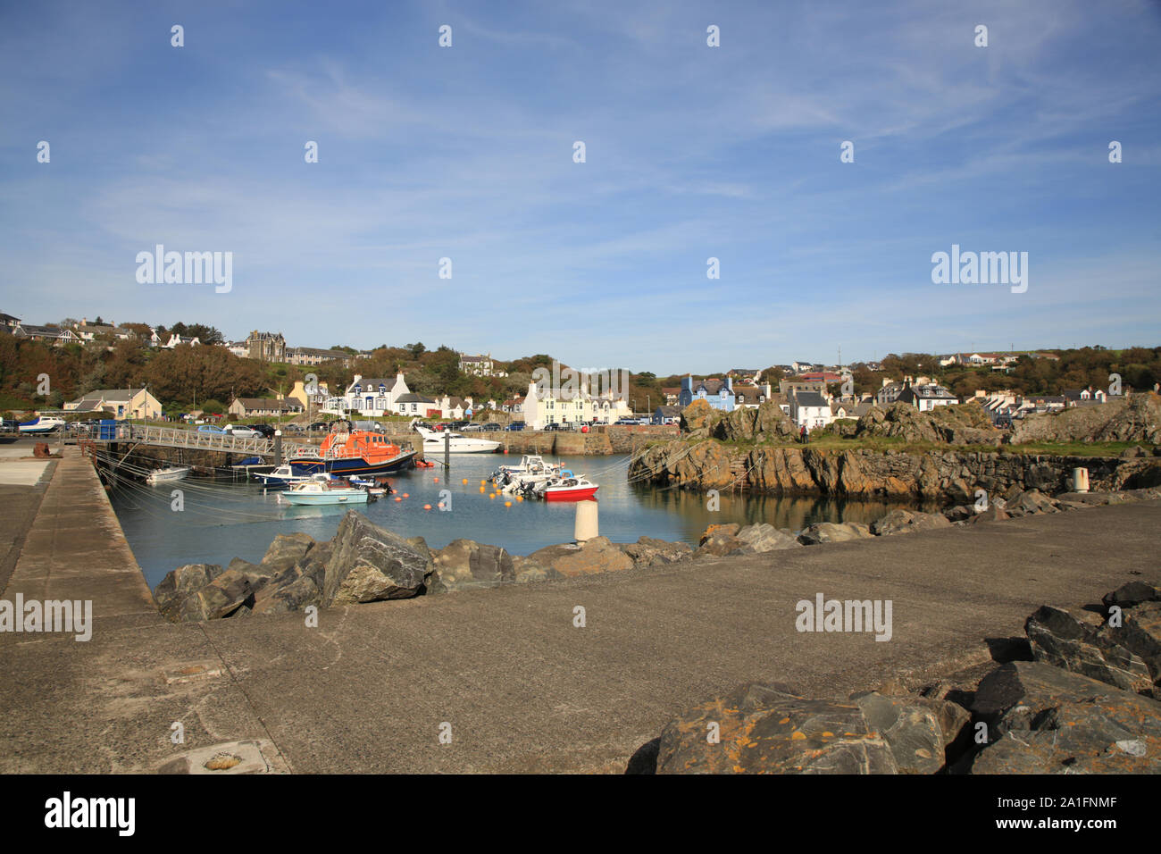 The harbour at Portpatrick, Dumfries and Galloway, Scotland, UK Stock ...