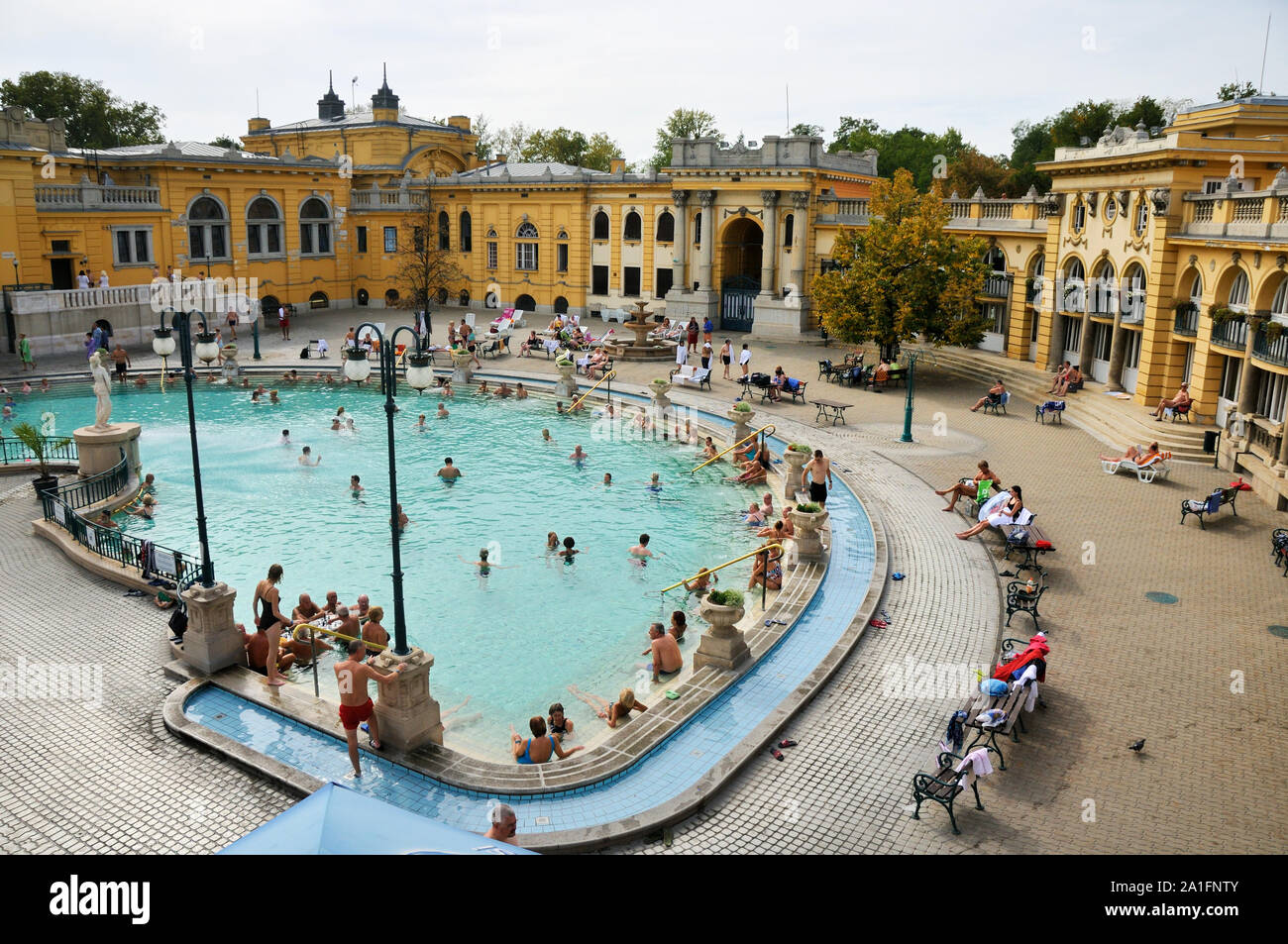 Szechenyi Thermal Baths, Budapest. Hungary Stock Photo