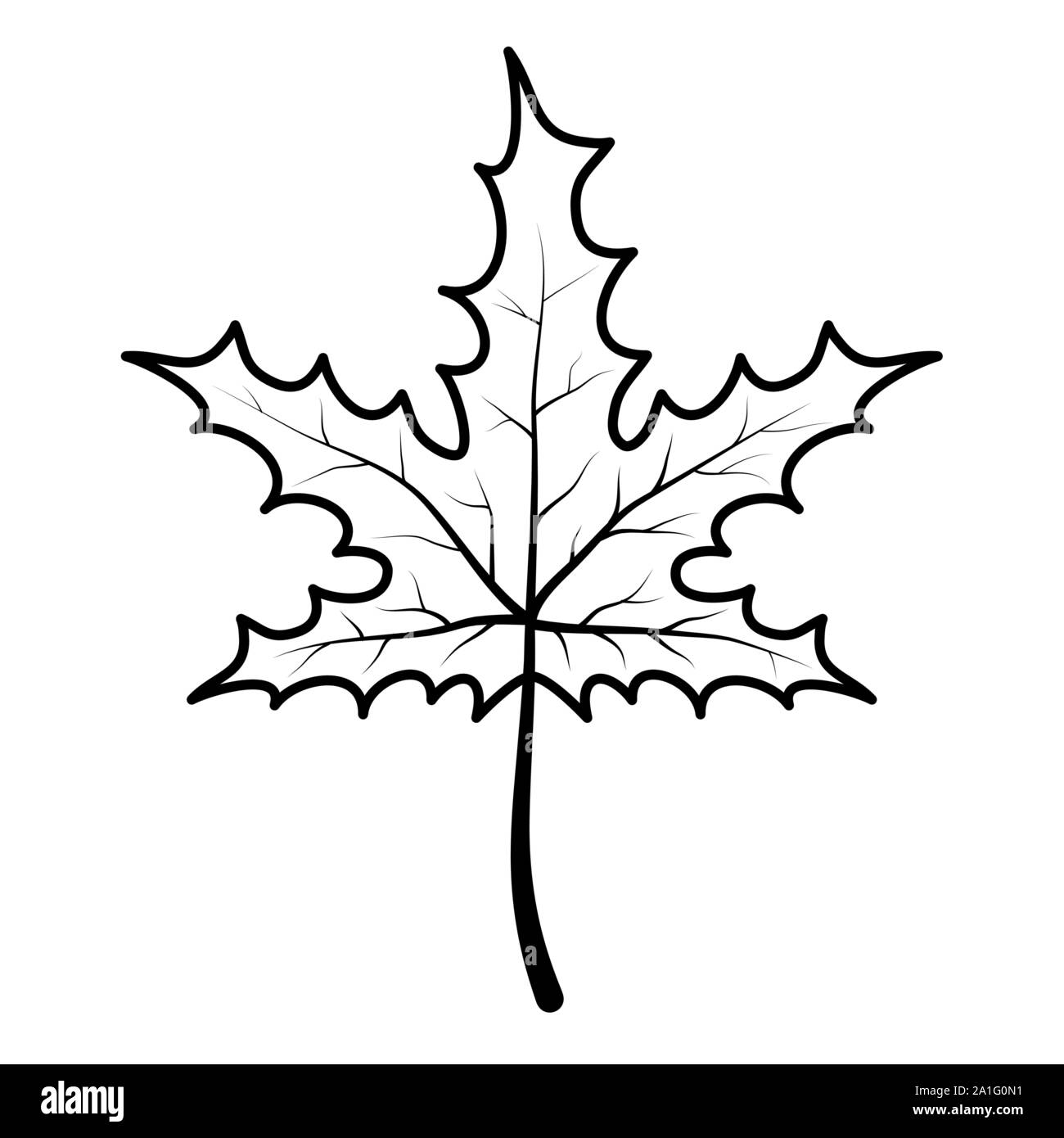 autumn leaf foliage seasonal icon Stock Vector Image & Art - Alamy