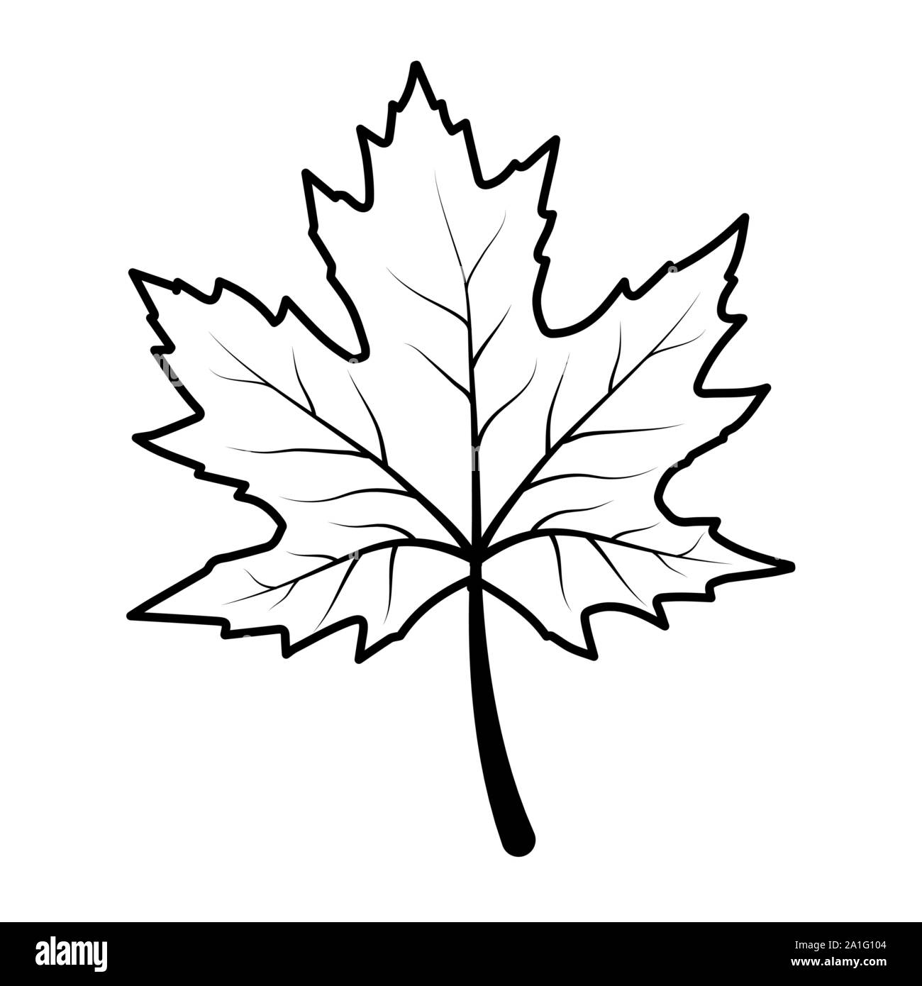 autumn leaf foliage seasonal icon Stock Vector Image & Art - Alamy