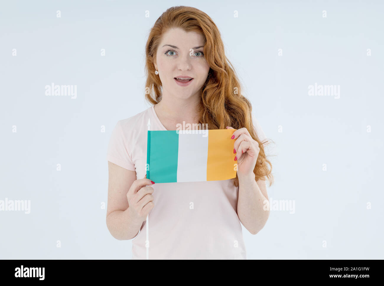 Beautiful red hair irish woman hi-res stock photography and images - Alamy
