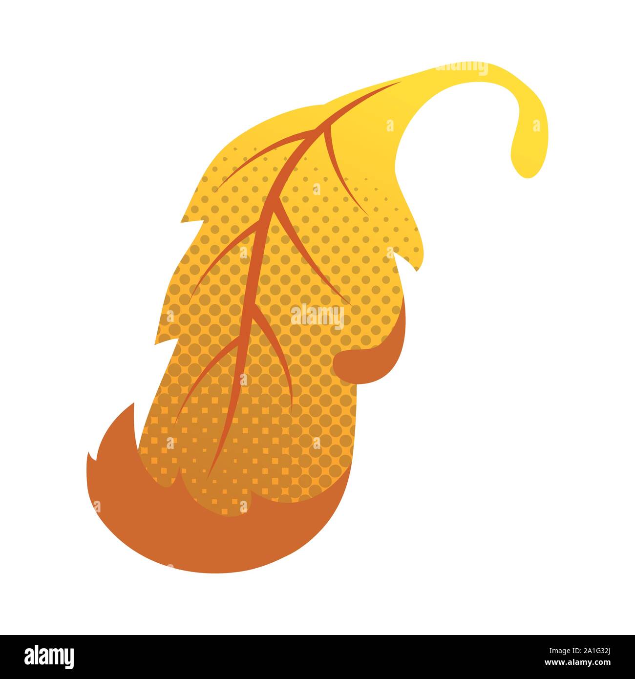 autumn leaf foliage seasonal icon Stock Vector Image & Art - Alamy