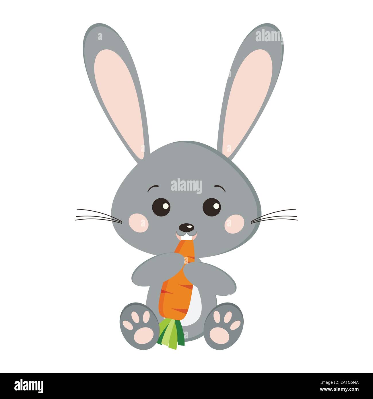 Funny cartoon rabbit eating carrot hi-res stock photography and images -  Alamy
