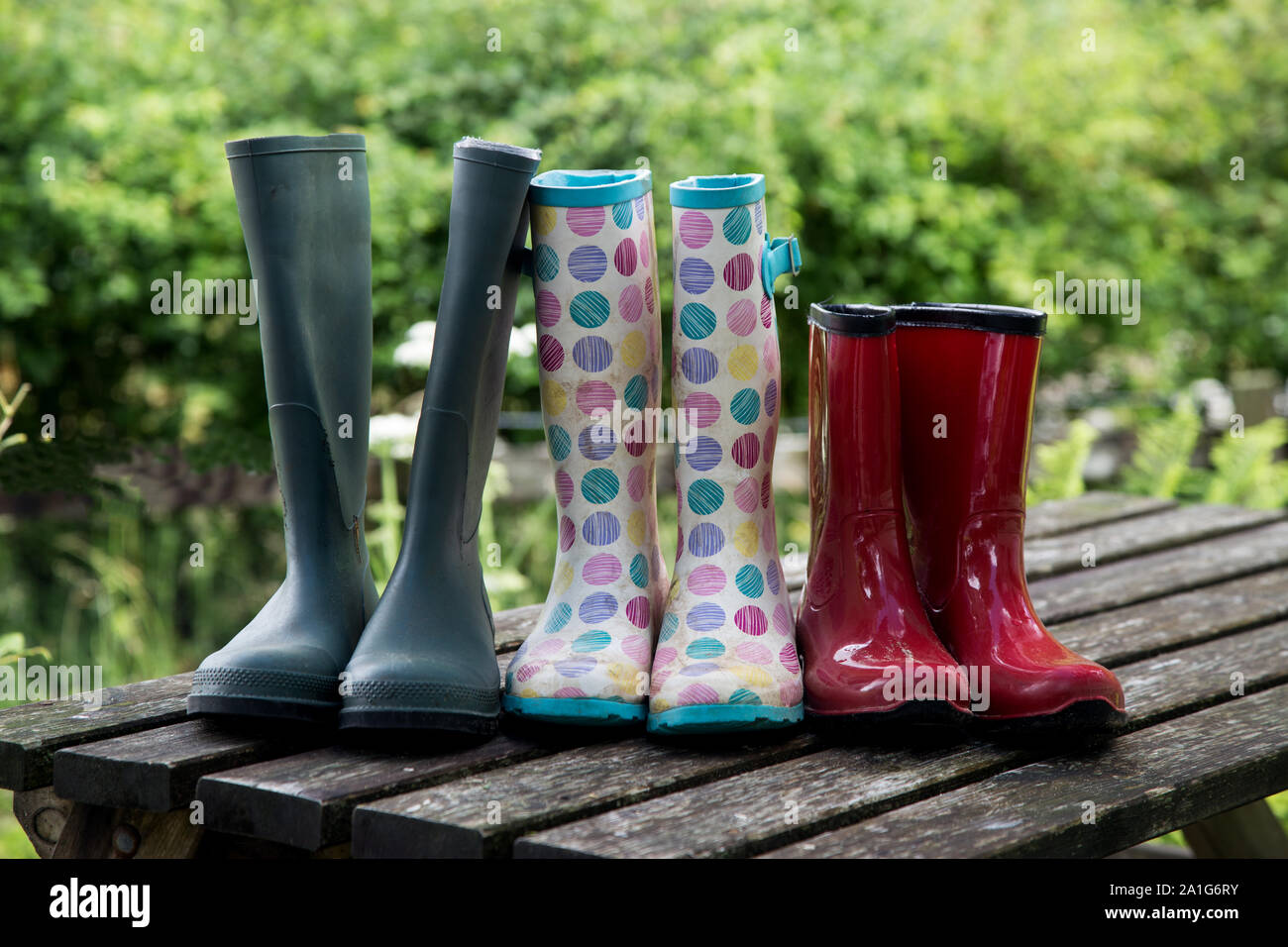 Kids wellington boots hi-res stock photography and images - Alamy