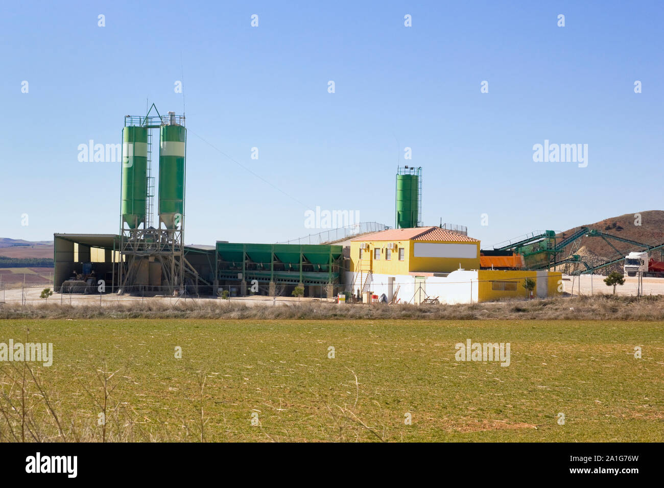 Factory processing of grains and cereals Stock Photo Alamy