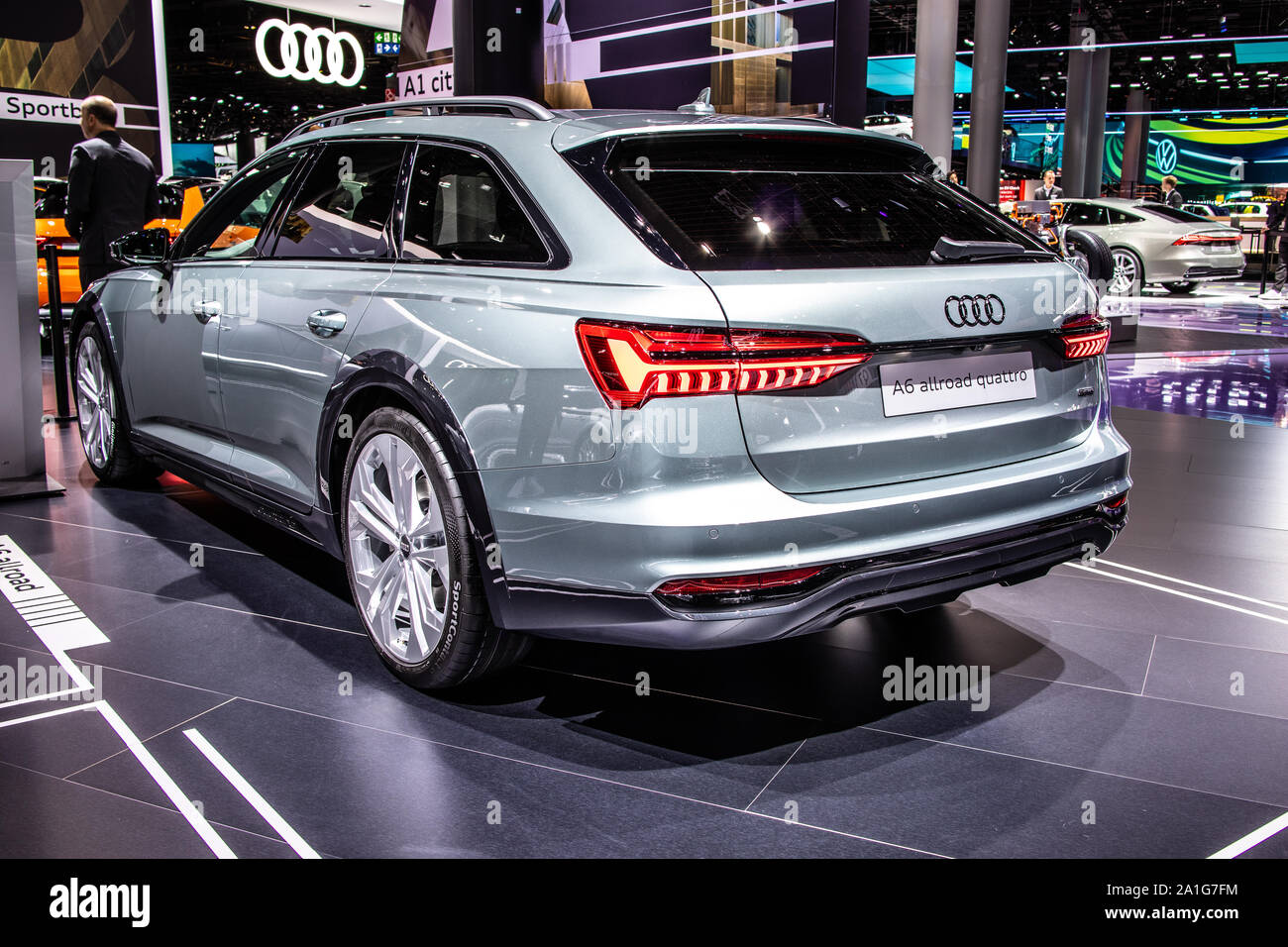 Frankfurt, Germany, Sep 2019: Audi A6 Allroad quattro station wagon at IAA,  fifth generation A6, C8, Typ 4K, combi produced by Audi AG Stock Photo -  Alamy