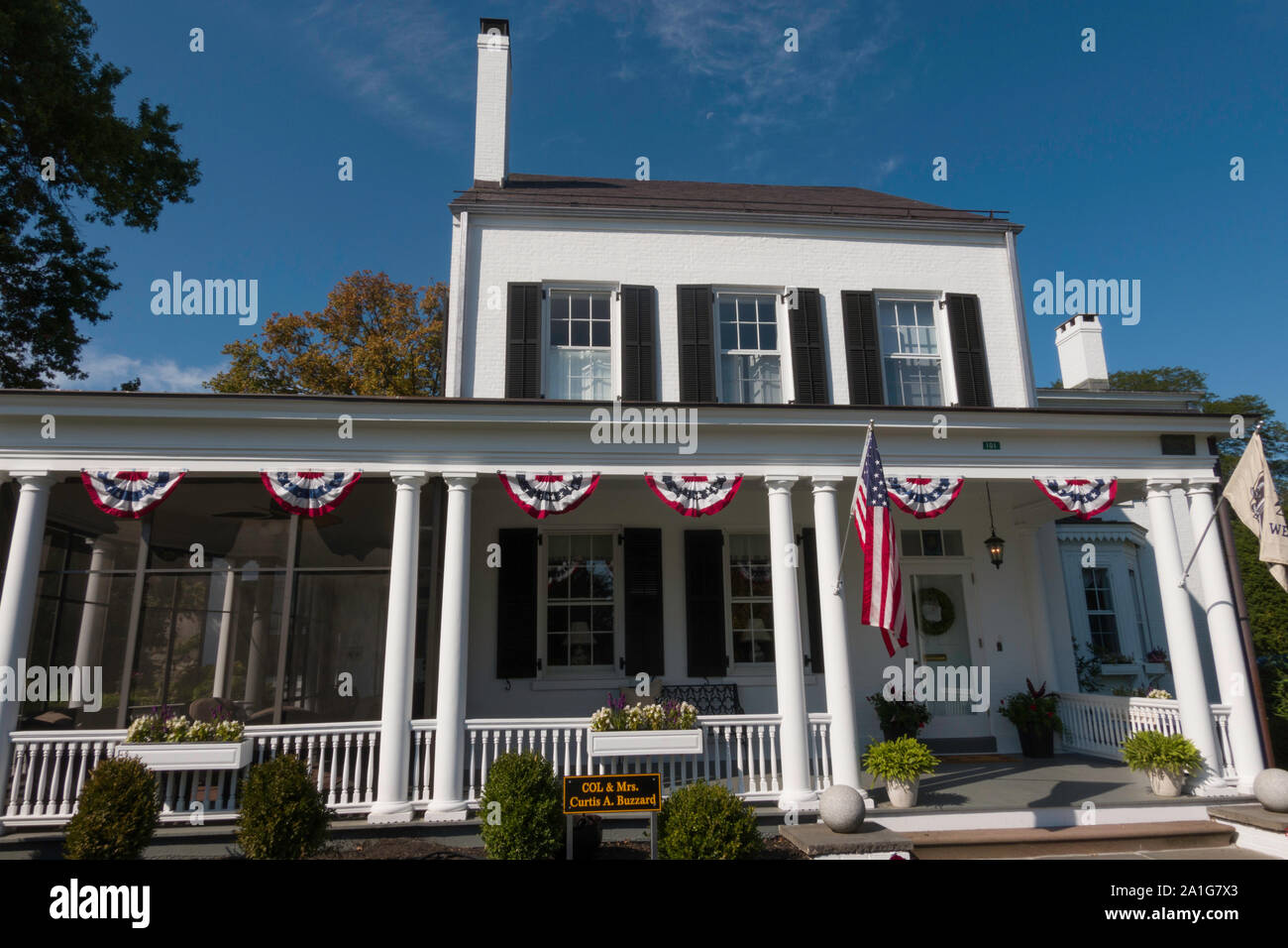 Commandant of Cadets' Quarters, United States Military Academy at West Point, NY Stock Photo