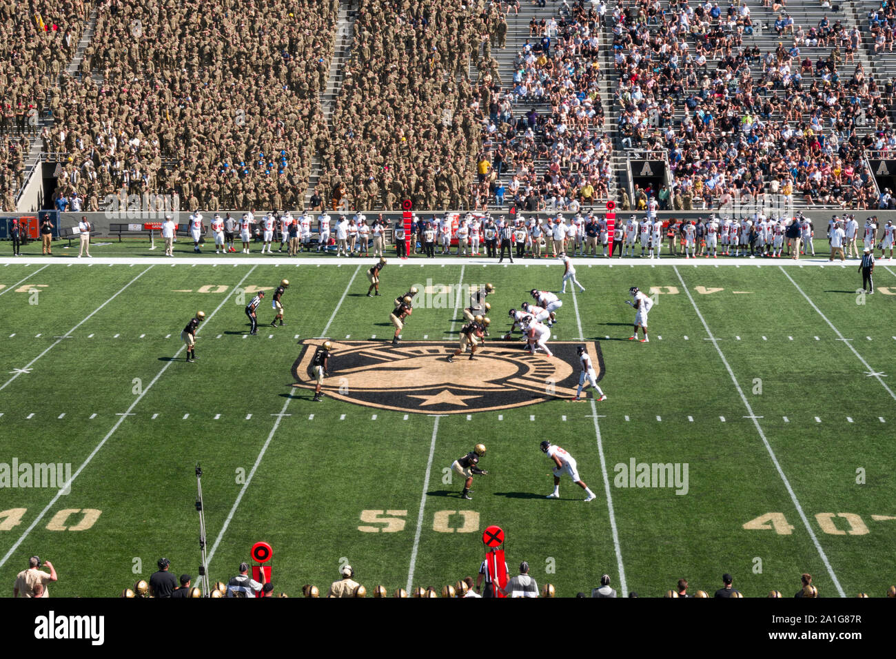 Miche Football Stadium at the United States Military Academy, West Point, NY, USA Stock Photo