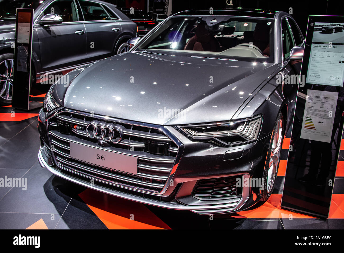 Frankfurt Germany Sep 19 Audi S6 Limousine At Iaa C7 Typ 4g 4 0 Tfsi Quattro Twin Turbo V8 Engine Executive Car Produced By Audi Ag Stock Photo Alamy