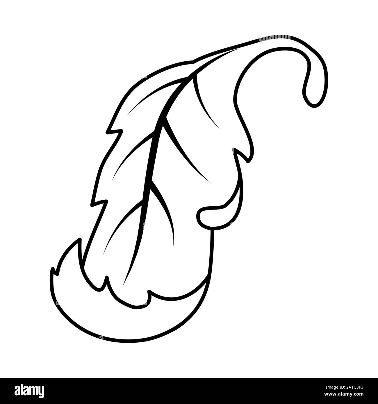 autumn leaf foliage seasonal icon Stock Vector Image & Art - Alamy