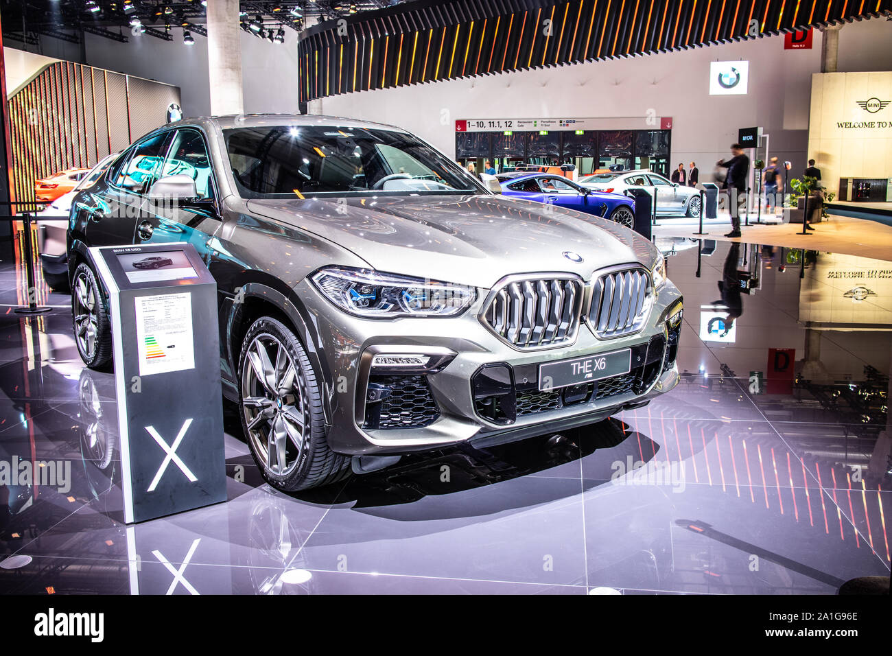 Frankfurt, Germany, Sep 2019: all new BMW X6 3rd gen at IAA, Third ...